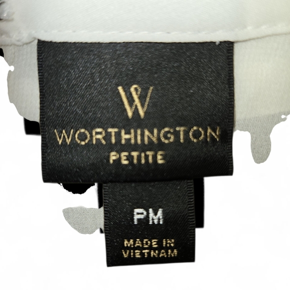 Worthington Cream Sleeveless Blouse - Picture 4 of 4